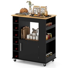 COSTWAY Kitchen Island Rolling