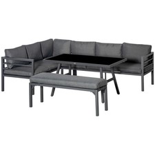 L-shaped Garden Furniture Set