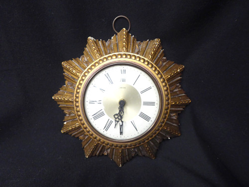 Vintage gilded sunburst wall - gilded,