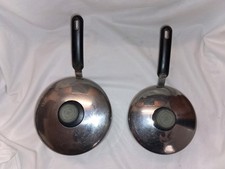 2 X Meyer Bella Cuisine Stainless Steel Pot / Saucepan With Replacement Lids. 