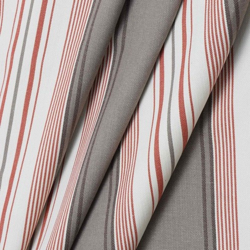 Stripe fabric beige - fabric, beige/red