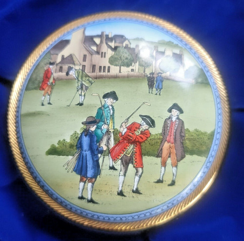 Golf enamel paperweight - enamel,