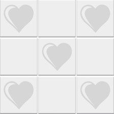Heart Wall Stickers, Tile