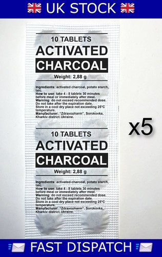 Activated charcoal sheets - activated, x