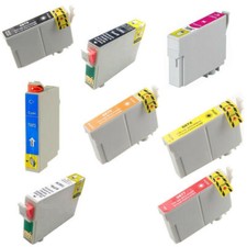 Compatible 8-Set Inks T0540/1/2/3/4/7/8/9 for Epson Stylus Photo R1800