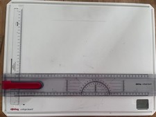 Rotring A3 College Drawing Board With Removable Ruler and Loads of Extras