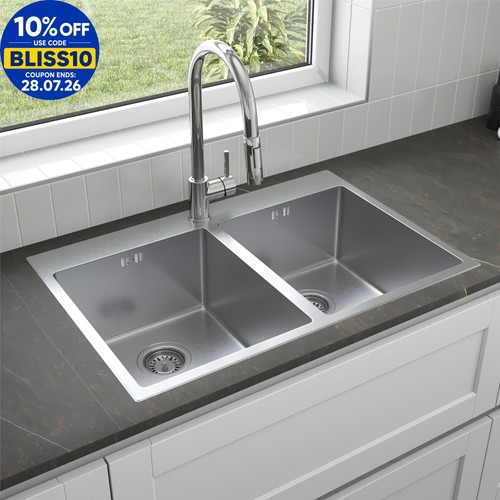 Double bowl kitchen sink - bowl,