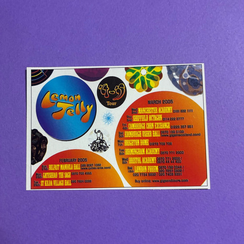 Lemon jelly advert 2005 gigs - advert,