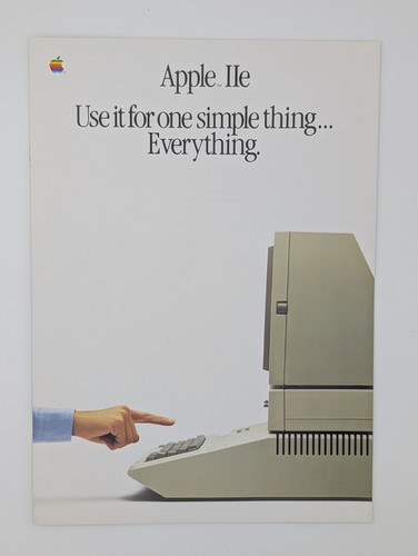 1984 apple iie brochure use - brochure, "use