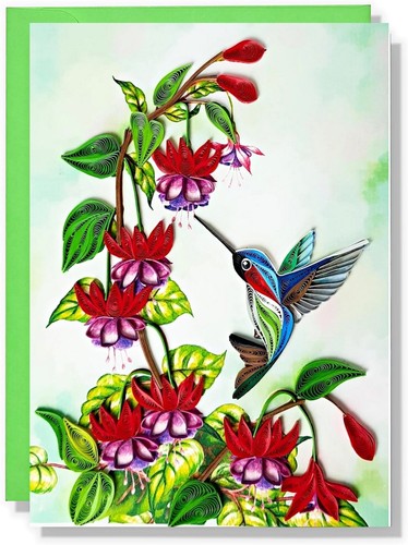 Handmade hummingbird quilling - handmade,