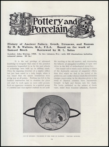 History ancient pottery - of,