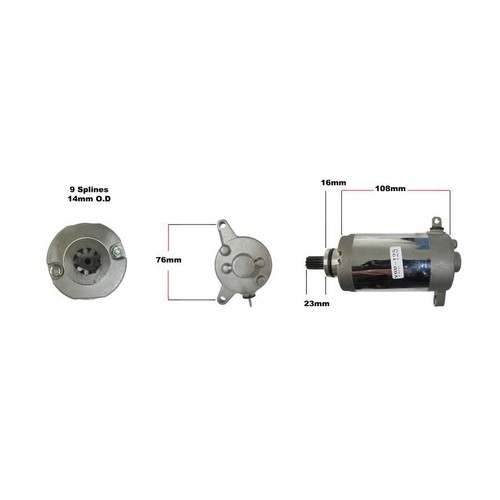 Engine starter motor yamaha - engine,