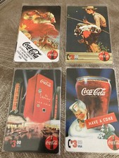 Coca-Cola Series Four Complete Set Of 4 $3 Phone Cards collect-a-card 1995