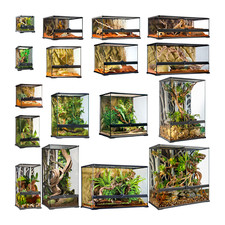Exo Terra Reptile Glass Terrarium Natural Snake Amphibian & Invert Viv Enclosure