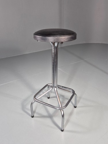 Vintage 1980s bar sttol - 1980s, chrome