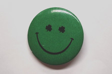 Green Smiley Face Shamrock