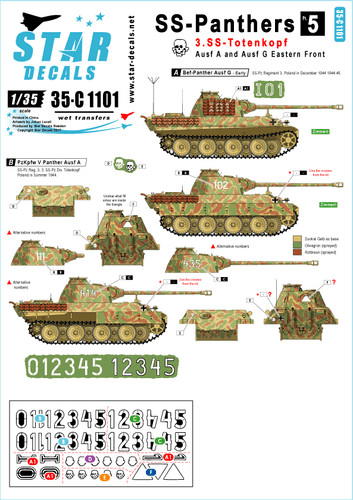 Star decals c1101 35 - decals, 1:35