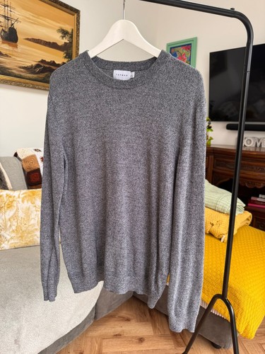 Topman grey crew neck jumper - crew,