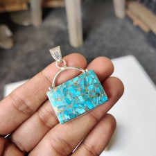 Blue Copper Turquoise Pendant