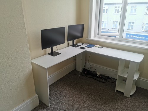 Shaped corner computer desk - l-shaped,