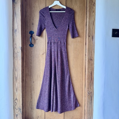 Zara womens purple metallic - zara,