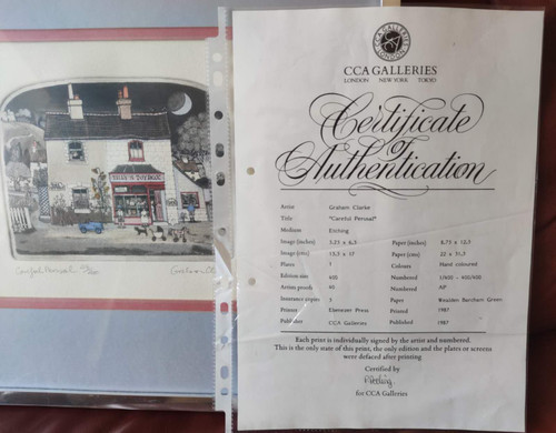 Rare certified signed graham - certified,,