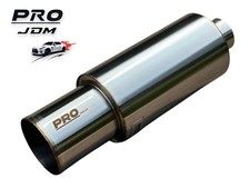 PRO V1 4" Tip JDM Japan Tuner Stainless Steel Exhaust 2.5" Inlet Universal UK