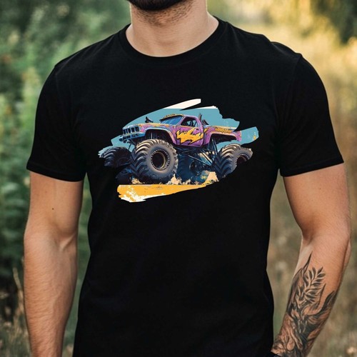 Men monster truck motif - men's,