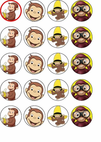 Curious george edible - george,