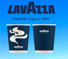 8oz Blue & White Double Walled