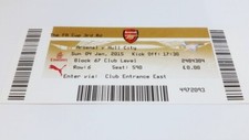 ticket ARSENAL London - HULL