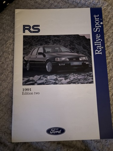 1991 ford brochure sierra - rs,