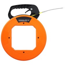 Fish Tape Wire Cable Line Puller 100ft 1/16in Fiberglass High Plastic Case