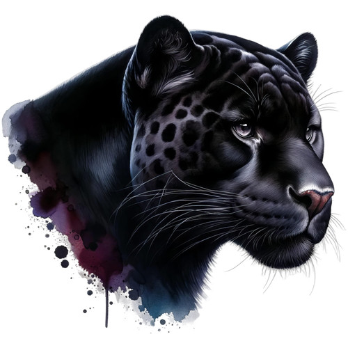 Black jaguar head vinyl - head,