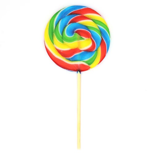 Rainbow swirl lollipop - swirl,