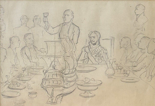 Fred roe 1947 pencil - d.,