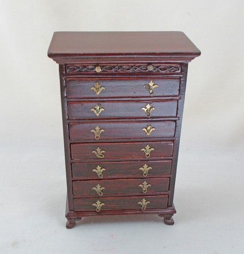 Dolls house red mahogany - dolls,