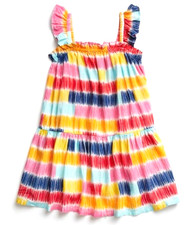 Girls Dress Summer Frock TU Colourful Bright Sundress Ruffle  2-3 Yrs Party Wear