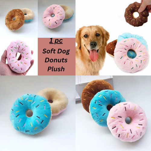 Soft dog donuts - plush,