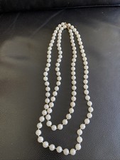 2 Rows Of Faux Pearls Length