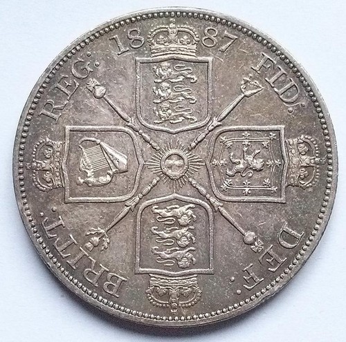 1887 double florin - florin, coin