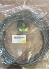 TRAILER WINCH HOOK AND GALVANISED WIRE CABLE 5mm X 25FT MARINE BOAT ETC