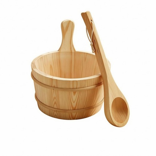Wooden sauna pail - wooden,