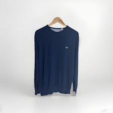 Lacoste Men's Sweater Blue French Size 6 French XL Long Sleeve
