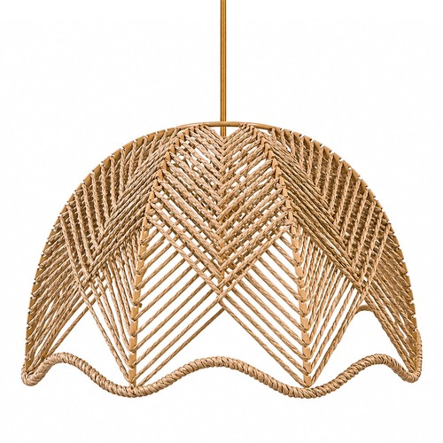 Woven rope light shade chevron - rope,