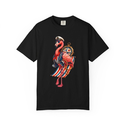 Deck chair stripe flamingo - deck,