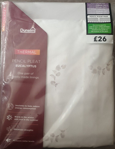 Dunelm thermal pencil - dunelm, pleat