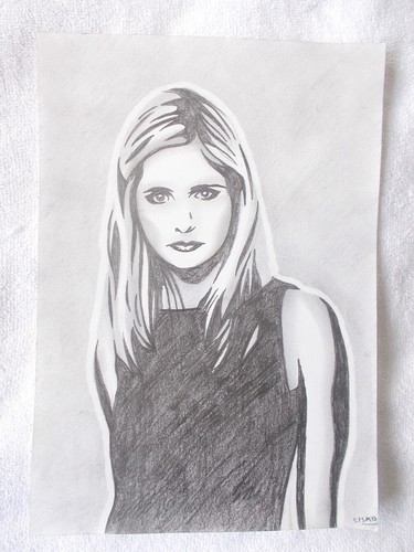 Art graphite pencil sketch - a4,