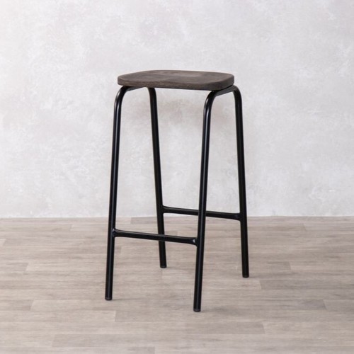 Black lab stool - with, solid