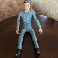 Vintage Louis Marx toys Cowboy Kid Figure Blue